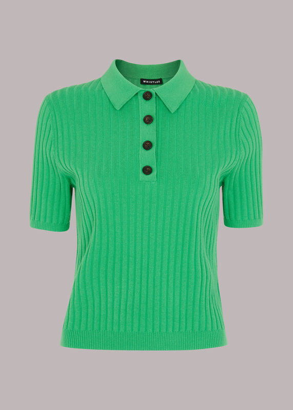 Rib Short Sleeve Polo